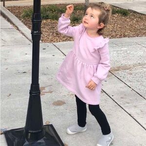 Carter's Light Purple Ruffle Sleeve Dress. Size 3T